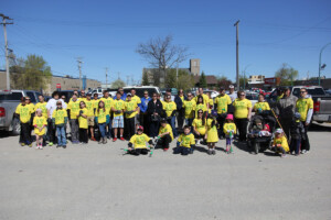 Community members from The Pas getting ready for their clean-up!