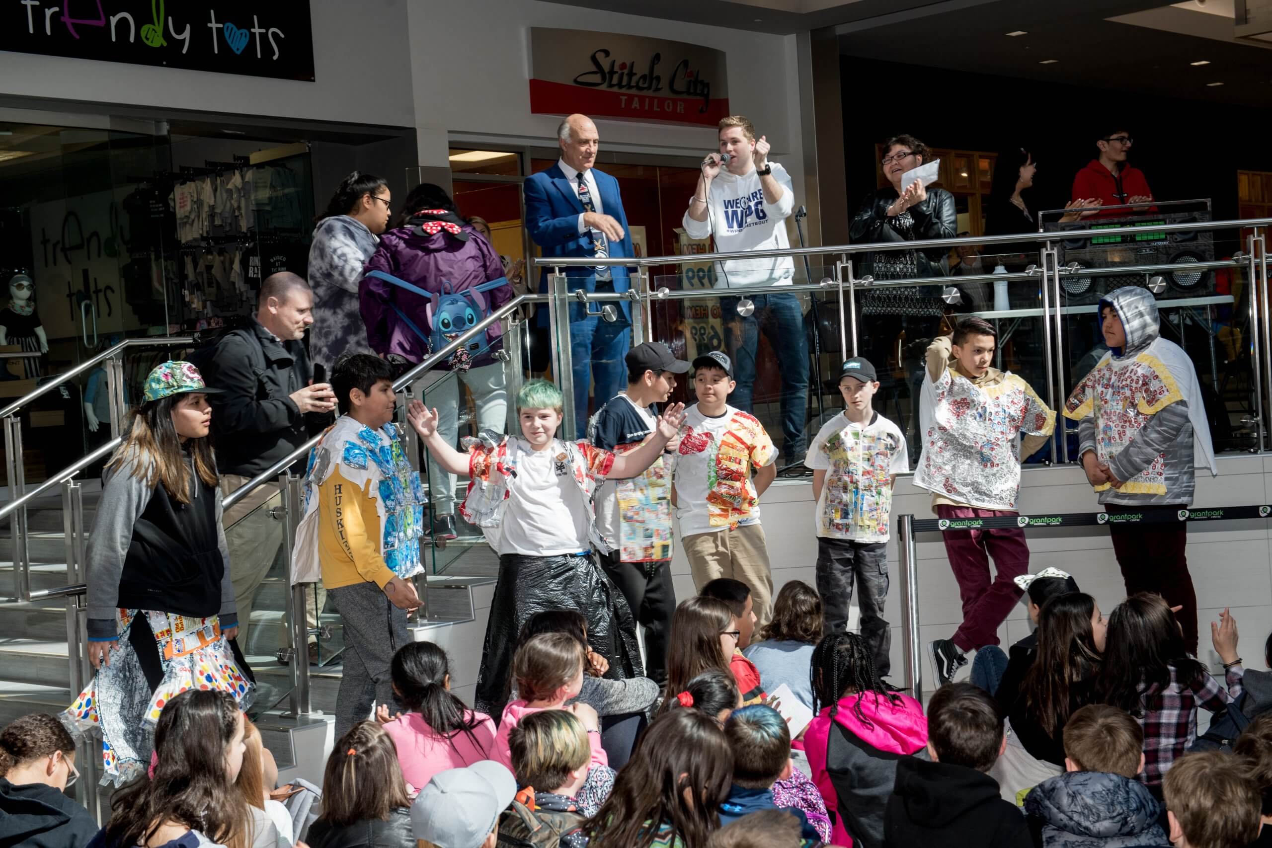 group of boys modeling at Fashion Fest